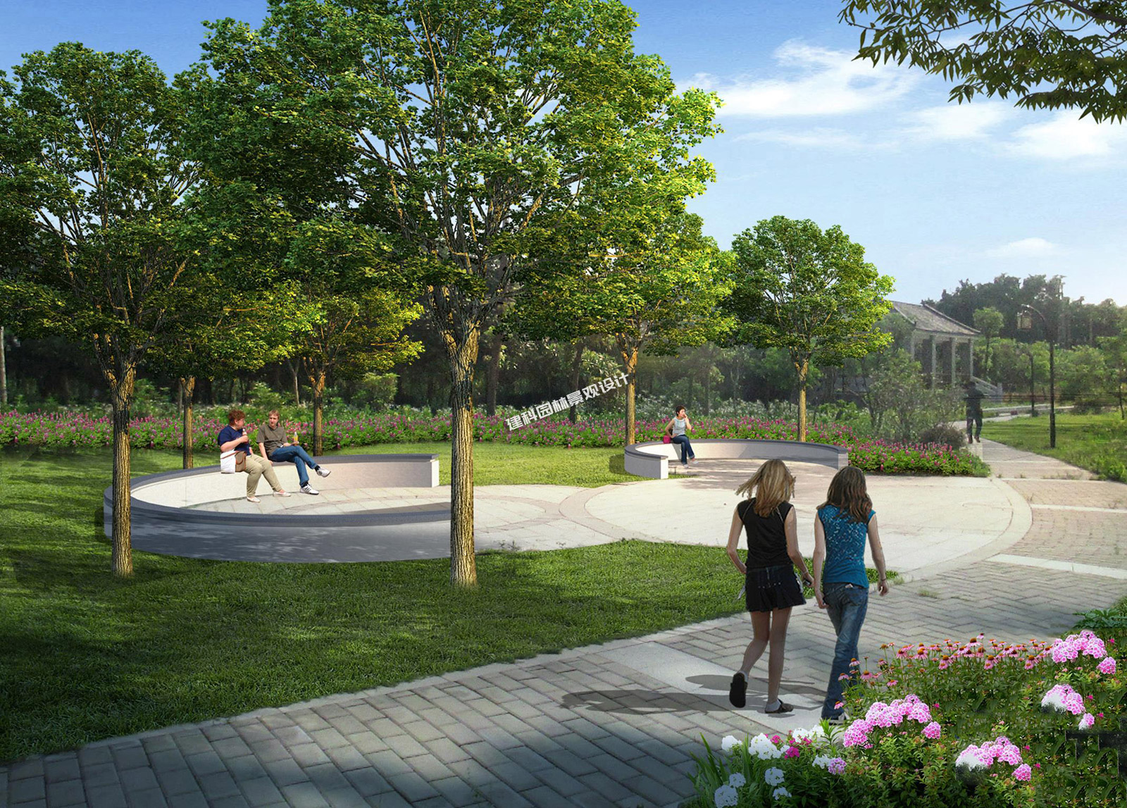 細(xì)涌尾涼棚周邊道路、小橋、綠化及新廳升級(jí)改造2