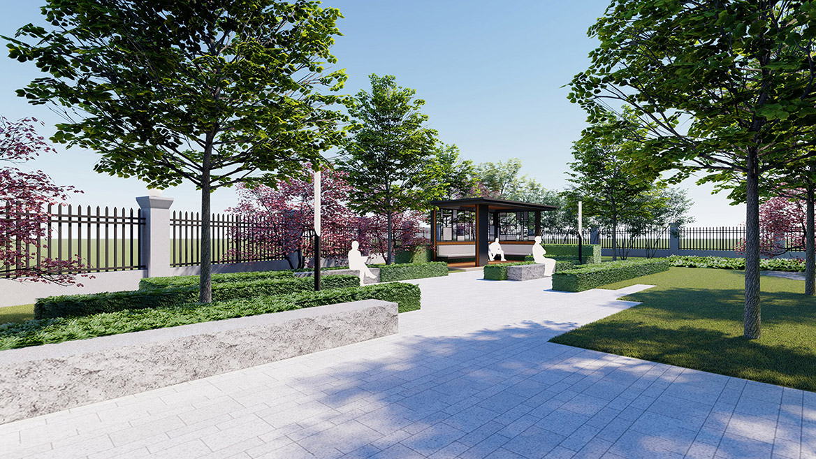 科技公司廠區(qū)景觀設計4