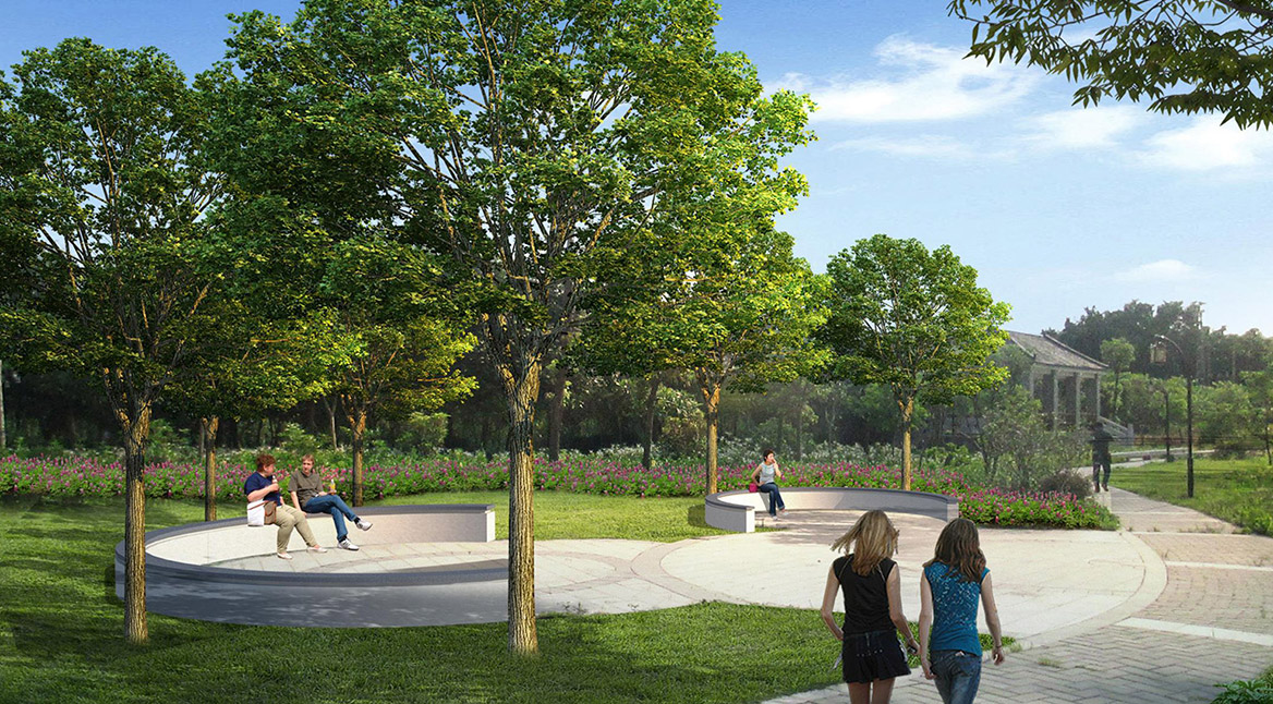 細(xì)涌尾涼棚周邊道路、小橋、綠化及新廳升級改造2